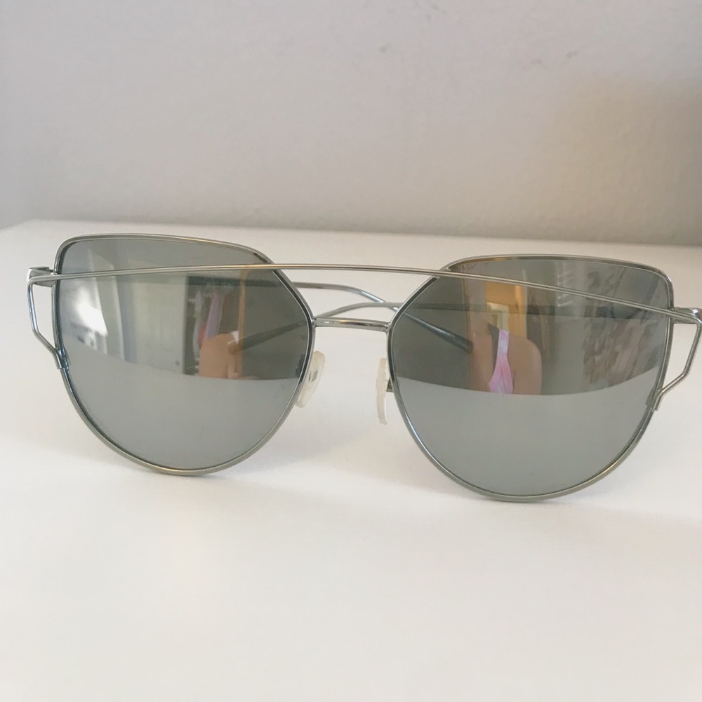 silver cat eye glasses